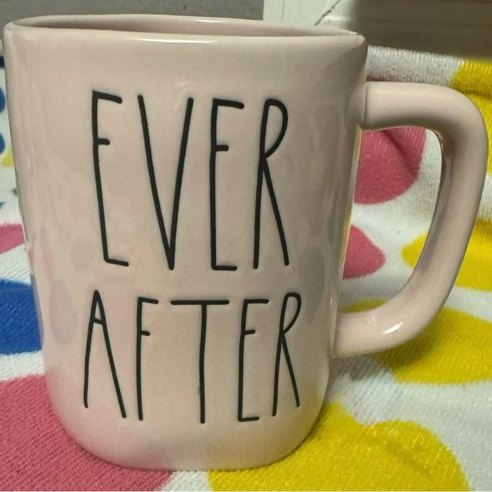 Rae Dunn Pink 'Ever After' Mug